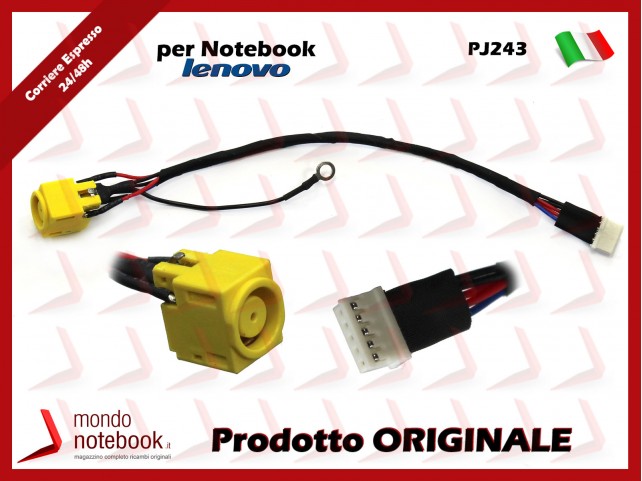 Connettore di Alimentazione DC Power Jack LENOVO PJ243 ThinkPad SL300 SL400 SL410 SL400C SL500 SL500C