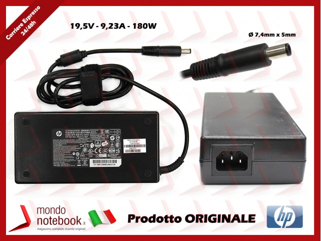 Alimentatore Originale HP 180W 19,5V 9,23A (7,4mm x 5,0mm)