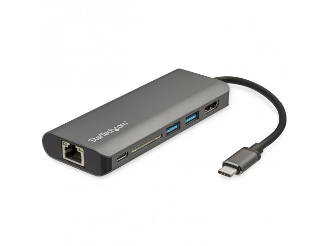 StarTech.com USB C Multiport Adapter -  USB-C Travel Dock to 4K HDMI,