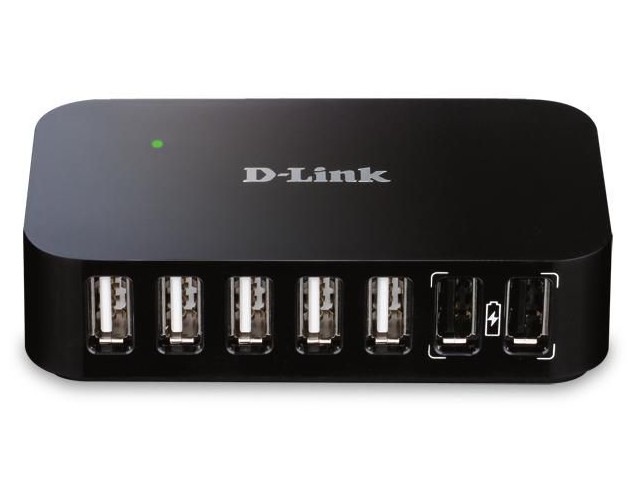 D-Link Hi-Speed USB 2.0 7-Port Hub  EU plug
