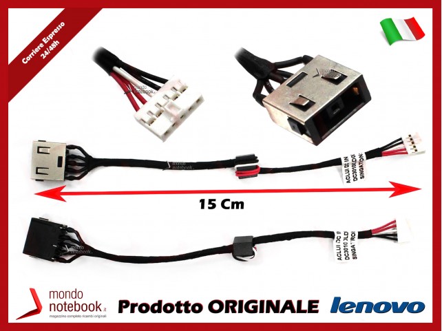 Connettore di Alimentazione DC Power Jack LENOVO PJ718 Ideapad G50-30 G50-40 G50-45 G50-50 (~15 Cm)