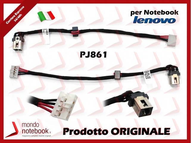 Connettore di Alimentazione DC Power Jack LENOVO PJ861 Ideapad 100-15 100-14