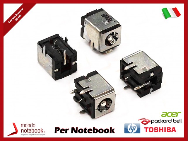 Connettore di Alimentazione DC Power Jack PJ010 2,5mm TOSHIBA M35X ACER ASPIRE 1671 1672 1670 1673 HP ZD serie