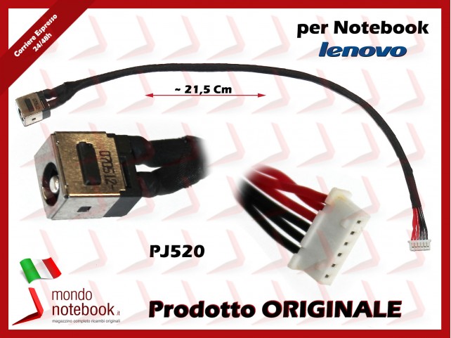 Connettore di Alimentazione DC Power Jack PJ520 LENOVO Ideapad B560