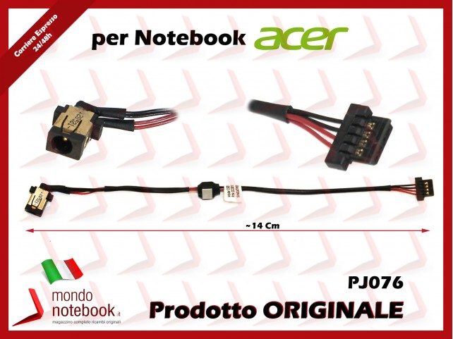 Connettore di Alimentazione DC Power Jack PJ603 ACER Aspire S5-391