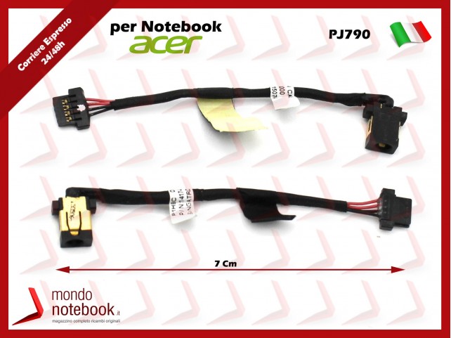 Connettore di Alimentazione DC Power Jack PJ790 ACER Aspire Switch 10 SW5-011