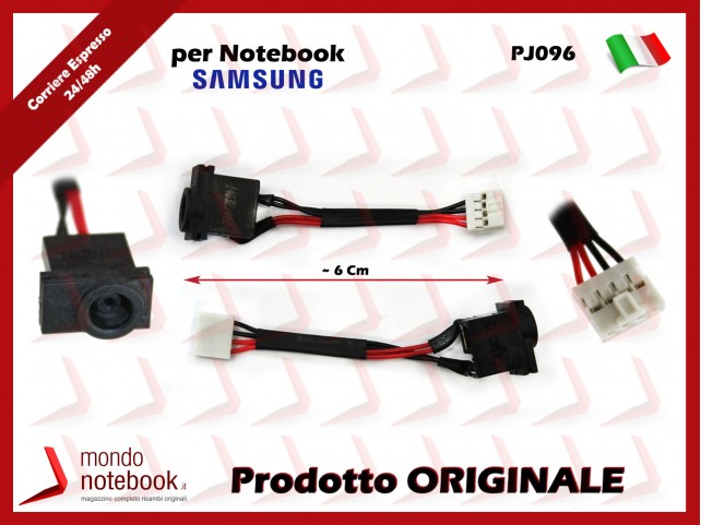 Connettore di Alimentazione DC Power Jack SAMSUNG PJ096 NP530U4B