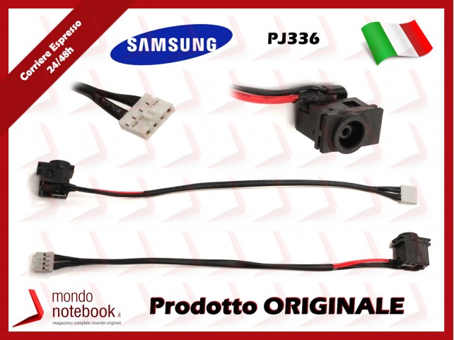 Connettore di Alimentazione DC Power Jack SAMSUNG PJ336 N128 NP-N128 NP-X120 X120 (CON CAVO)