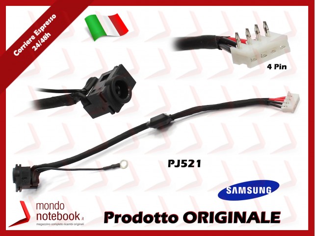 Connettore di Alimentazione DC Power Jack SAMSUNG PJ521 NP350
NP350V5C NP365EC5