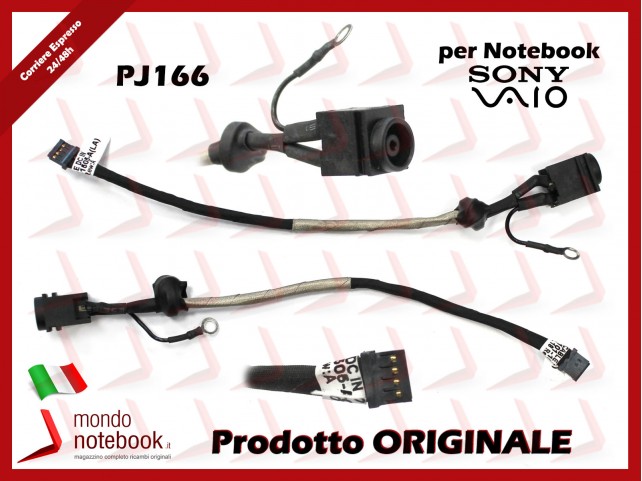 Connettore di Alimentazione DC Power Jack SONY PJ166 Vaio VPC-EA (M960)