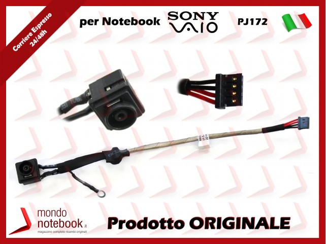 Connettore di Alimentazione DC Power Jack SONY PJ172 VPC-F VPCF (M930)