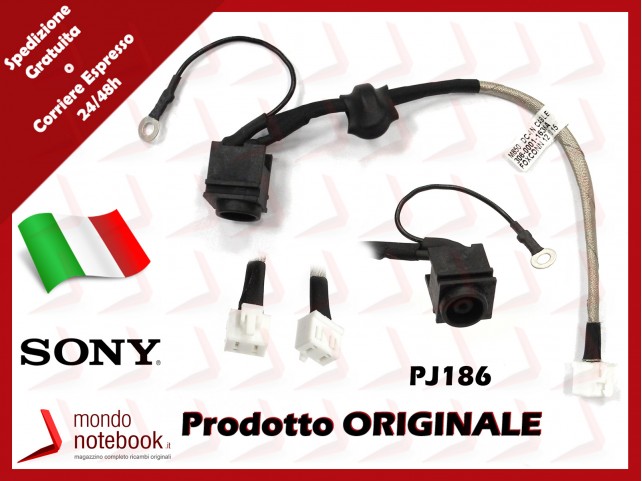 Connettore di Alimentazione DC Power Jack SONY PJ186 VGN-NW