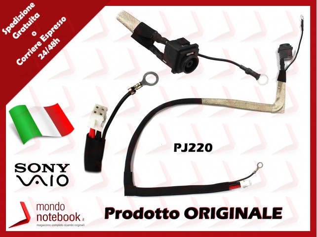 Connettore di Alimentazione DC Power Jack SONY PJ220 VGN-CS series