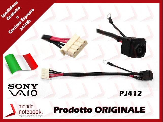 Connettore di Alimentazione DC Power Jack SONY PJ412 VPC-EH