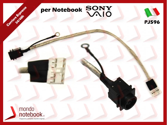 Connettore di Alimentazione DC Power Jack SONY PJ596 SVE17