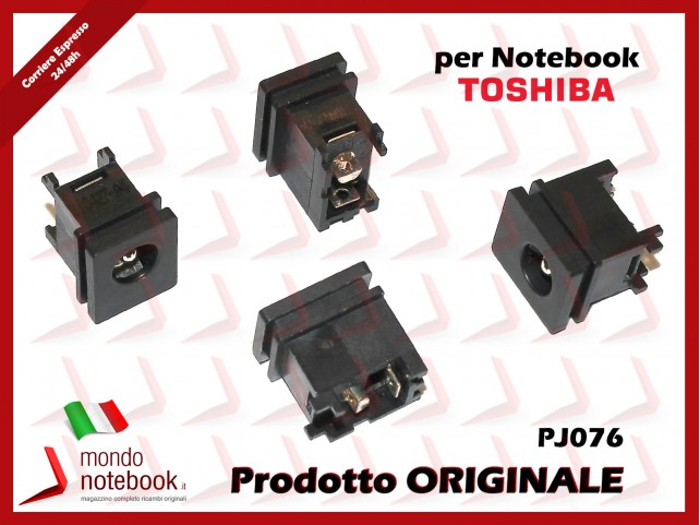 Connettore di Alimentazione DC Power Jack TOSHIBA PJ076 2,5mm Satellite A85 A105 A135 A205 A305 L35 M55 M105 U305