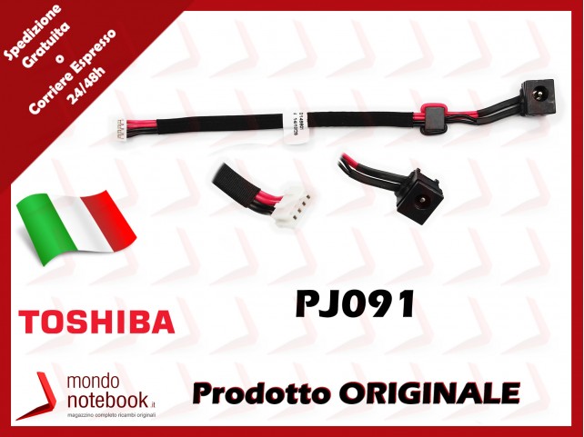 Connettore di Alimentazione DC Power Jack TOSHIBA PJ091 Satellite L350 A300 A305