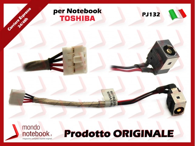 Connettore di Alimentazione DC Power Jack TOSHIBA PJ132 Portege R700 R705 R830 R930