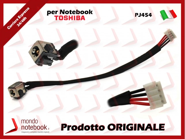 Connettore di Alimentazione DC Power Jack TOSHIBA PJ454 Satellite C670 C675 C765D S720 L770 L775