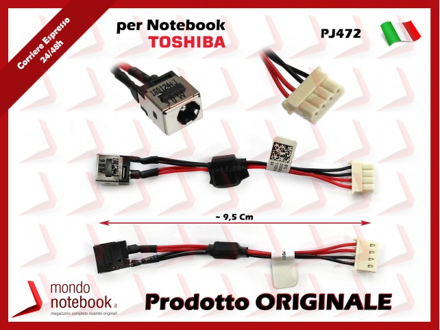 Connettore di Alimentazione DC Power Jack TOSHIBA PJ472 L730 L730 L735 L735D