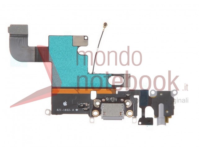Connettore di Ricarica Apple iPhone 6 Charging Port Flex Cable (Dark Gray)