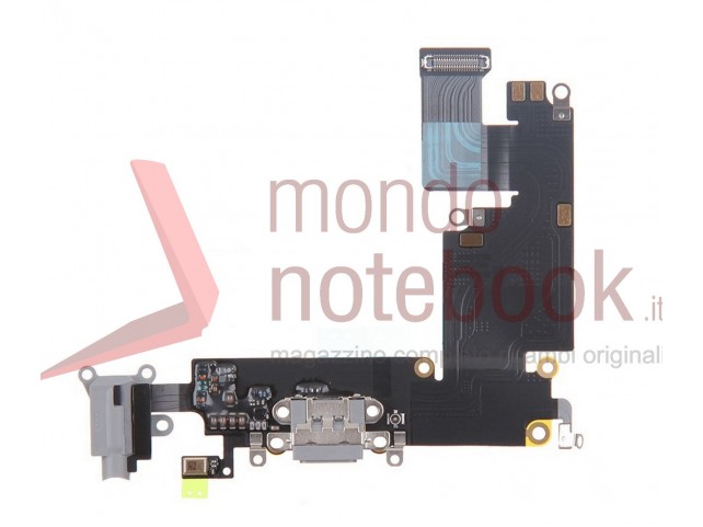 Connettore di Ricarica Apple iPhone 6 Plus Charging Port Flex Cable (Dark Gray)
