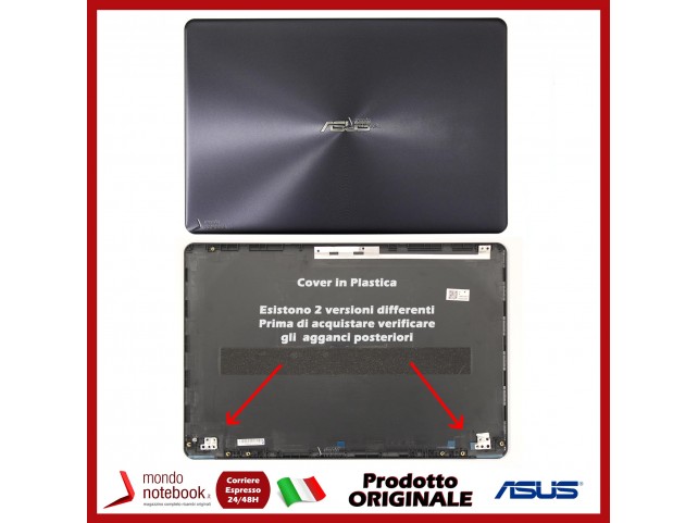 Cover LCD ASUS X510 S510 X510UA X510UF Grigio Scuro Versione 2 (Display Full HD)