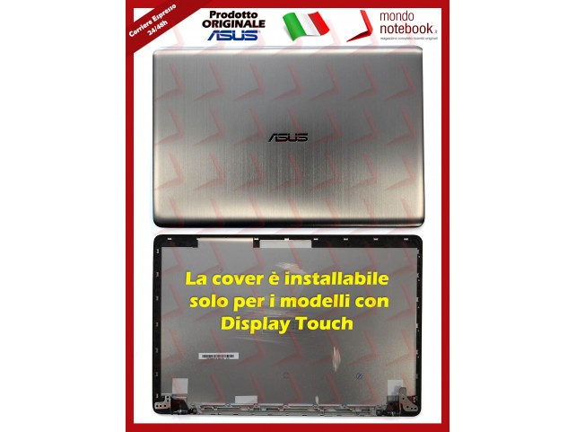 Cover LCD ASUS X580GD X580VD X580VN N580 (Versione solo per Modelli Touch)(Silver)