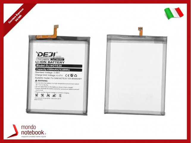 BATTERIA EB-BN980ABY DEJI
3.88V 4300mAh SM-N980F SM-N980F/DS SM-N981B