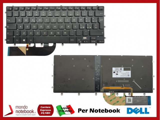 Tastiera Notebook DELL Inspiron 7568 Precision 5510 XPS 9560 Italiano (Retrioilluminata)