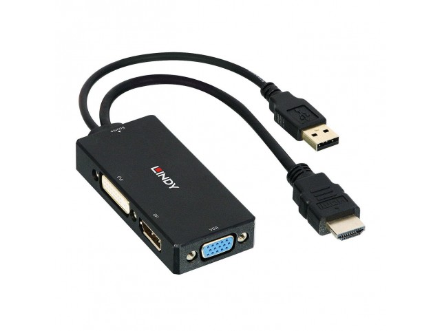 Lindy HDMI to DisplayPort, DVI &  VGA Converter