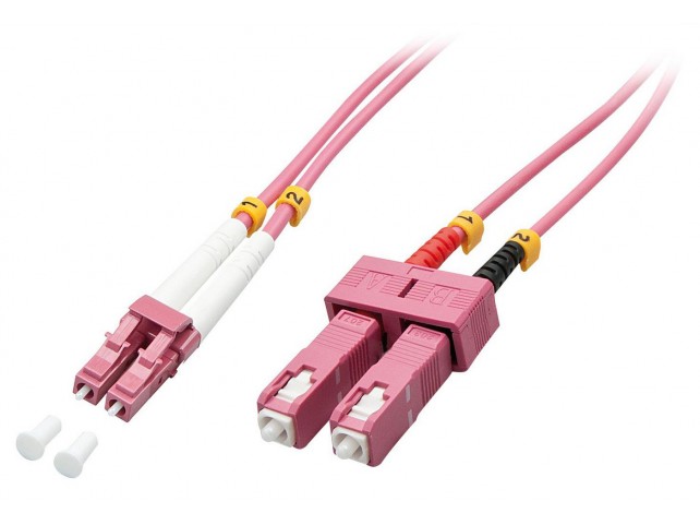 Lindy Fibre Optic Cable, LC/SC OM4,  1m