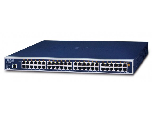 Planet 24-Port 802.3at 30w Managed  Gigabit High Power over Ethern