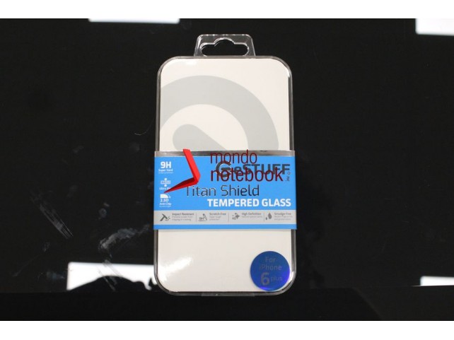 Pellicola in VETRO TEMPERATO 0,33mm eSTUFF TitanShield per Apple iPhone 6 Plus