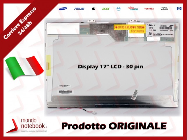 Display LCD 17" INVERTER B170UW01 FHD (1920x1200) 30 Pin