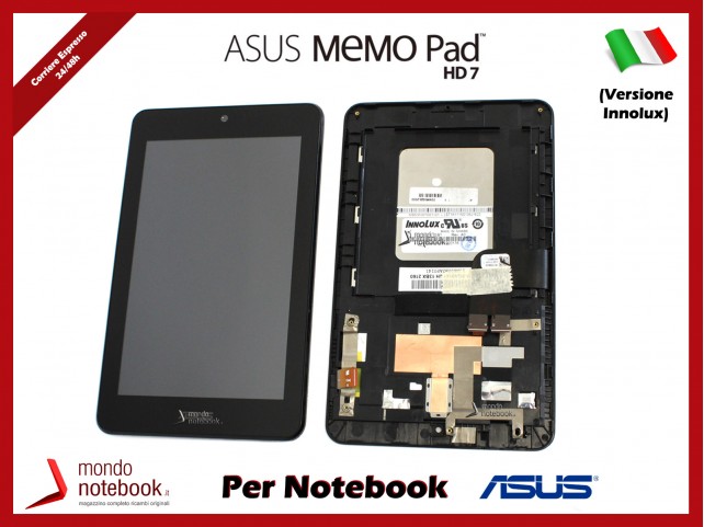 Display LCD con Touch Screen Compatibile Asus Memo Pad HD7 ME173X ME173 (Versione Innolux)