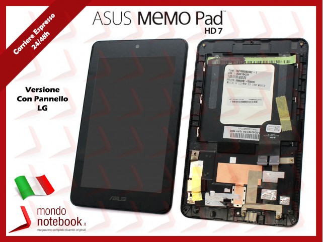 Display LCD con Touch Screen Compatibile Asus Memo Pad HD7 ME173X ME173 (Versione LG)