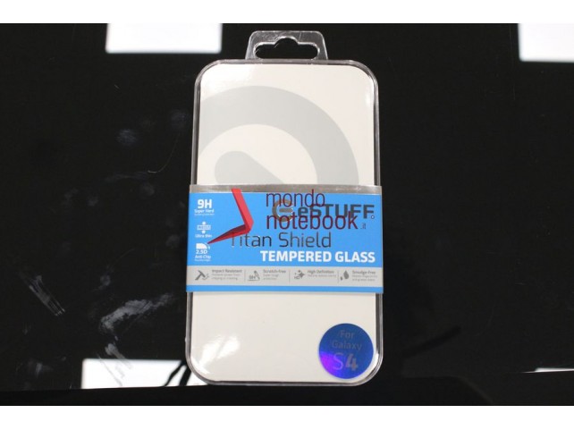 Pellicola in VETRO TEMPERATO 0,33mm eSTUFF TitanShield per Samsung Mobilephone Galaxy S4