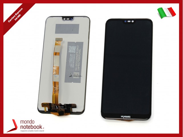 Display LCD con Touch Screen Compatibile Huawei P20 LITE ANE-LX1 LX3 NOVA 3E VETRO (Nero)
