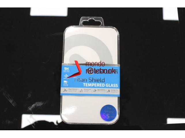 Pellicola in VETRO TEMPERATO 0,33mm eSTUFF TitanShield per Samsung Mobilephone Galaxy S5 mini (SM-900F)