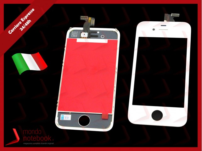 Display LCD con Touch Screen Compatibile per APPLE Iphone 4S (BIANCO) A+++