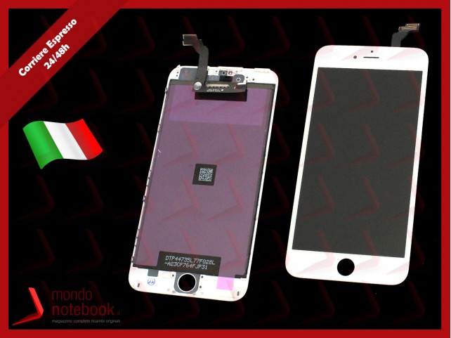 Display LCD con Touch Screen Compatibile per APPLE Iphone 6 PLUS (BIANCO) A+++