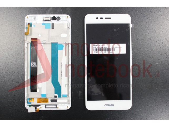 Display LCD con Touch Screen Originale Asus ZenFone 3 Max ZC520TL (BIANCO)