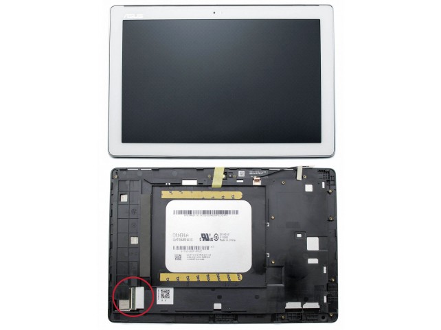 Display LCD con Touch Screen Originale Asus ZenPad 10 ZD300CNL Z300CNL BIANCO (Connettore Verde)