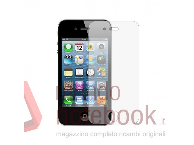 Pellicola in VETRO VETRINO TEMPERATO per Apple iPhone 4 4S