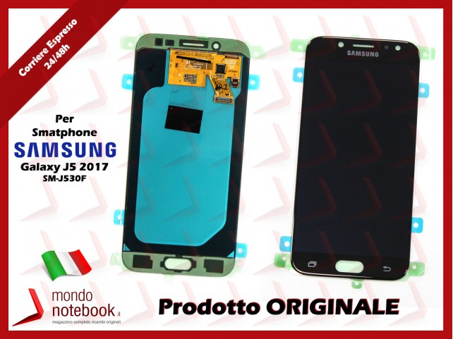 Display LCD con Touch Screen Originale SAMSUNG Galaxy J5 (2017) SM-J530F (Nero)