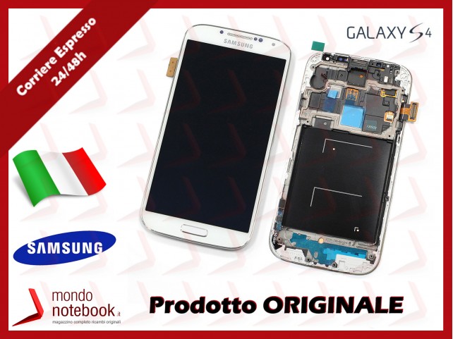 Display LCD con Touch Screen Originale SAMSUNG Galaxy S4 GT-i9505 (Bianco)