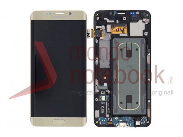 Display LCD con Touch Screen Originale SAMSUNG Galaxy S6 Edge+ Plus SM-G928F (Gold)