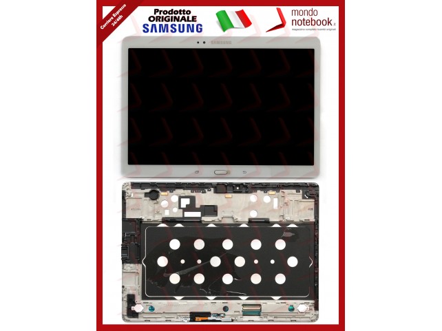 Display LCD con Touch Screen Originale SAMSUNG Galaxy Tab S SM-T800 (bianco) 10.5"