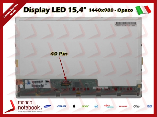 Display LED 15,4" (1440x900) WXGA HD 40 Pin SX (OPACO)